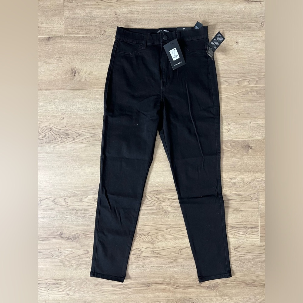 Fashion Nova High Waist Black Skinny Jeans 7